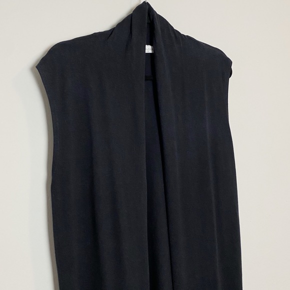 Bryn Walker Sleeveless Open Front Hi Low Cardigan - Picture 2 of 8